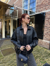 Loua leather jacket | Black | Tall