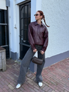 Loua leather jacket | Bordeaux | Tall