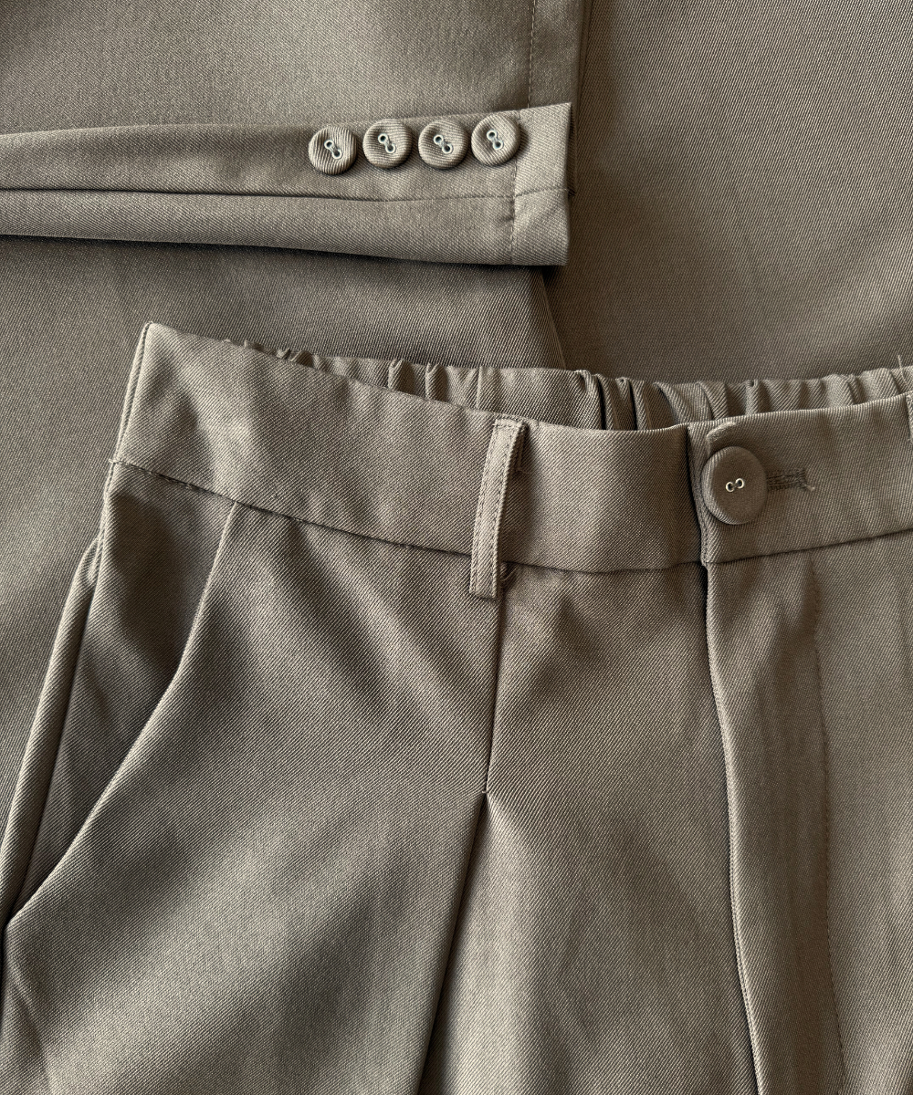 Mae Pantalon | Earthy olive | Tall