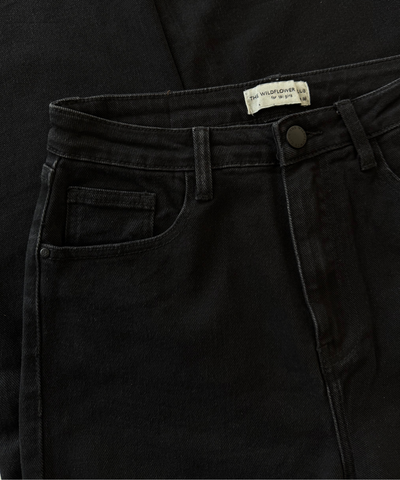 Millie Straight Leg Jeans Black | Stretch | Tall