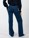 Maddy Wide Leg Jeans | Dark blue | Stretch | Tall