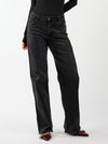 Maddy Wide Leg Jeans | Washed Black | Stretch | Tall