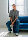 Maddy Wide Leg Jeans | Dark blue | Stretch | Tall