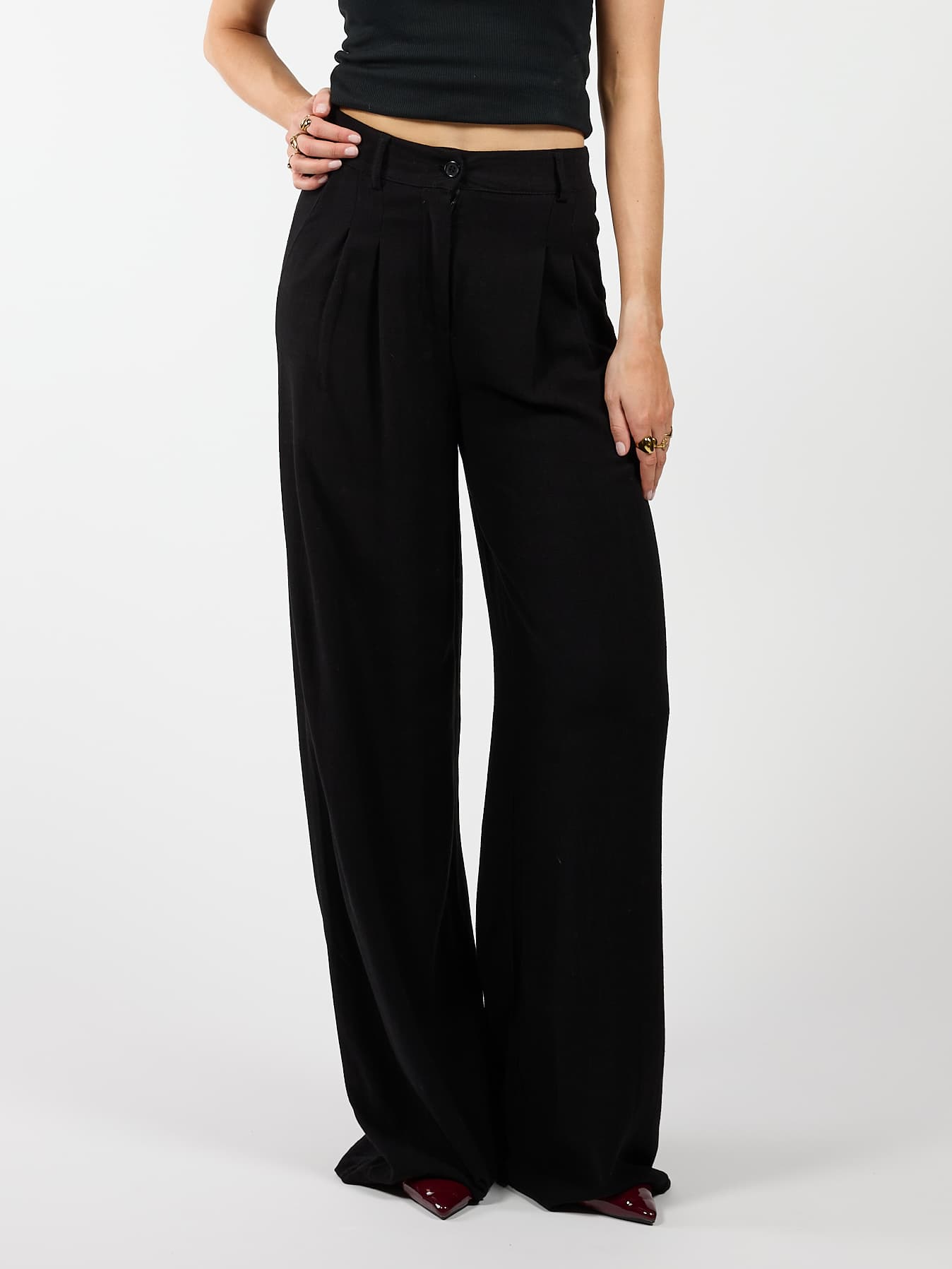 Maryn pants | Linen | Black | Tall