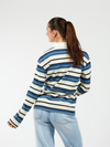 Maya Polo | Striped white blue | Tall