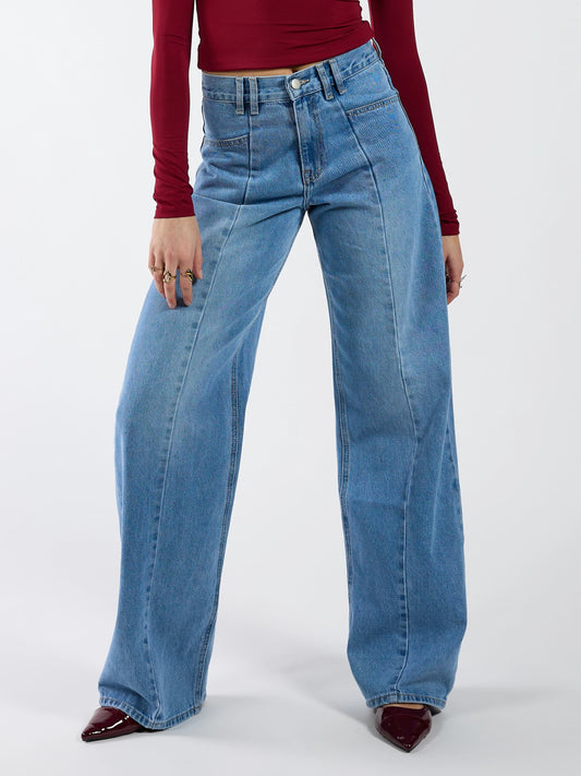 Mila Wide Leg Jeans | Blue