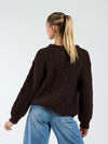 Mira Cable Knit | Brown | Tall