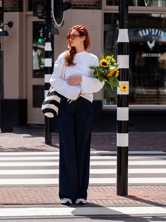 Gigi Satin pants | Tall | Navy