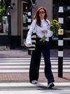 Gigi Satin pants | Tall | Navy