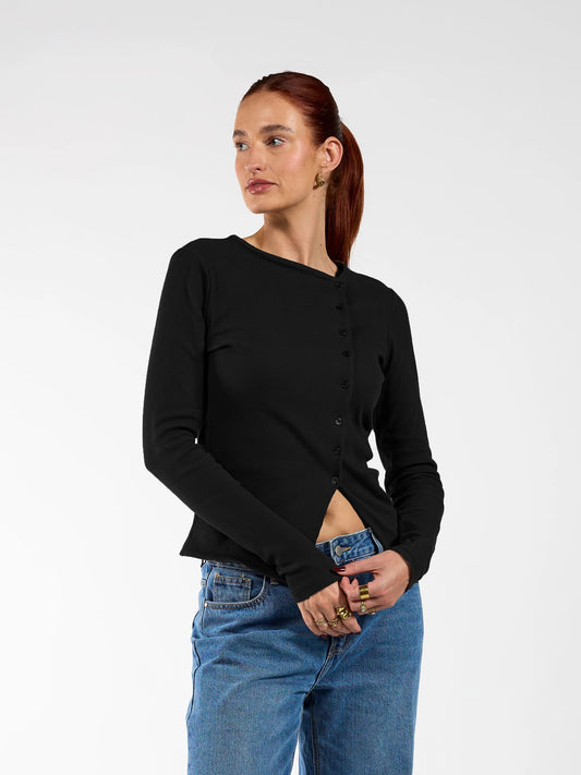 Nala Button Top | Tall | Black