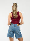 Noa Basic Tank Top | Berry | Tall