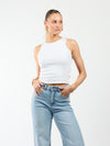 Basic Tank Top Noa | Off white | Tall