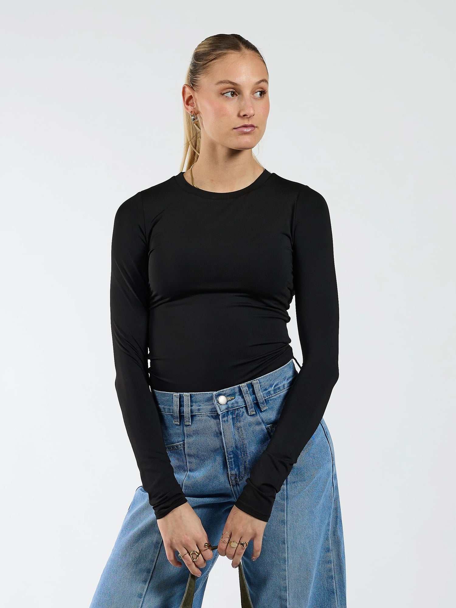 Nola Bodysuit | Long sleeve | Black | Tall