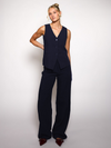 Nova | Wide leg trousers | Navy | Tall