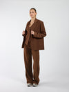 Nova | Wide-leg trousers with buttons | Brown | Tall