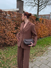 Nova | Wide-leg trousers with buttons | Brown | Tall
