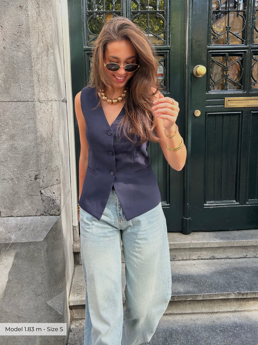 Nova gilet navy TALL