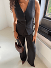 Nova | Wide leg trousers | Black | Tall