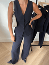 Nova | Wide leg trousers | Navy | Tall
