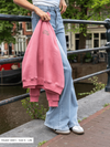 Sassy | Super Wide Leg Jeans | Stretch | Blue | Tall