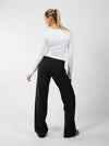 Romi Pantalon | Mid-waist | Zwart | Tall