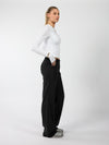 Romi Pantalon | Mid-waist | Zwart | Tall