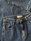 Sassy | Super Wide Leg Jeans | Destroyed | Stretch | Dark Blue | Tall