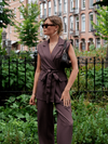 Loes vest with belt | Brown | Tall