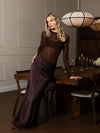 Sammy Satin Skirt | Brown | Tall