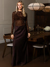 Sammy Satin Skirt | Brown | Tall