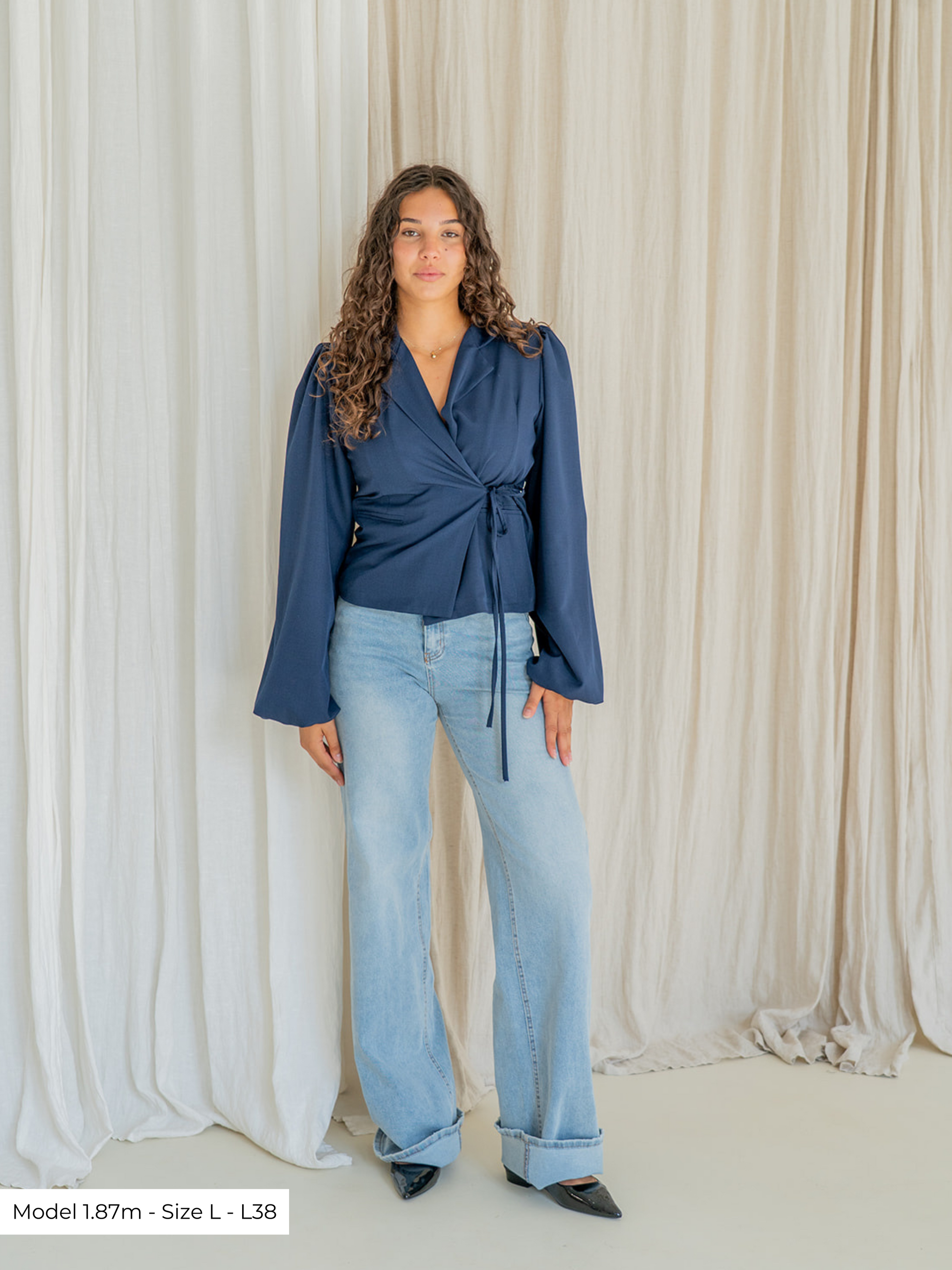 Sassy jeans blauw - TALL wide leg jeans