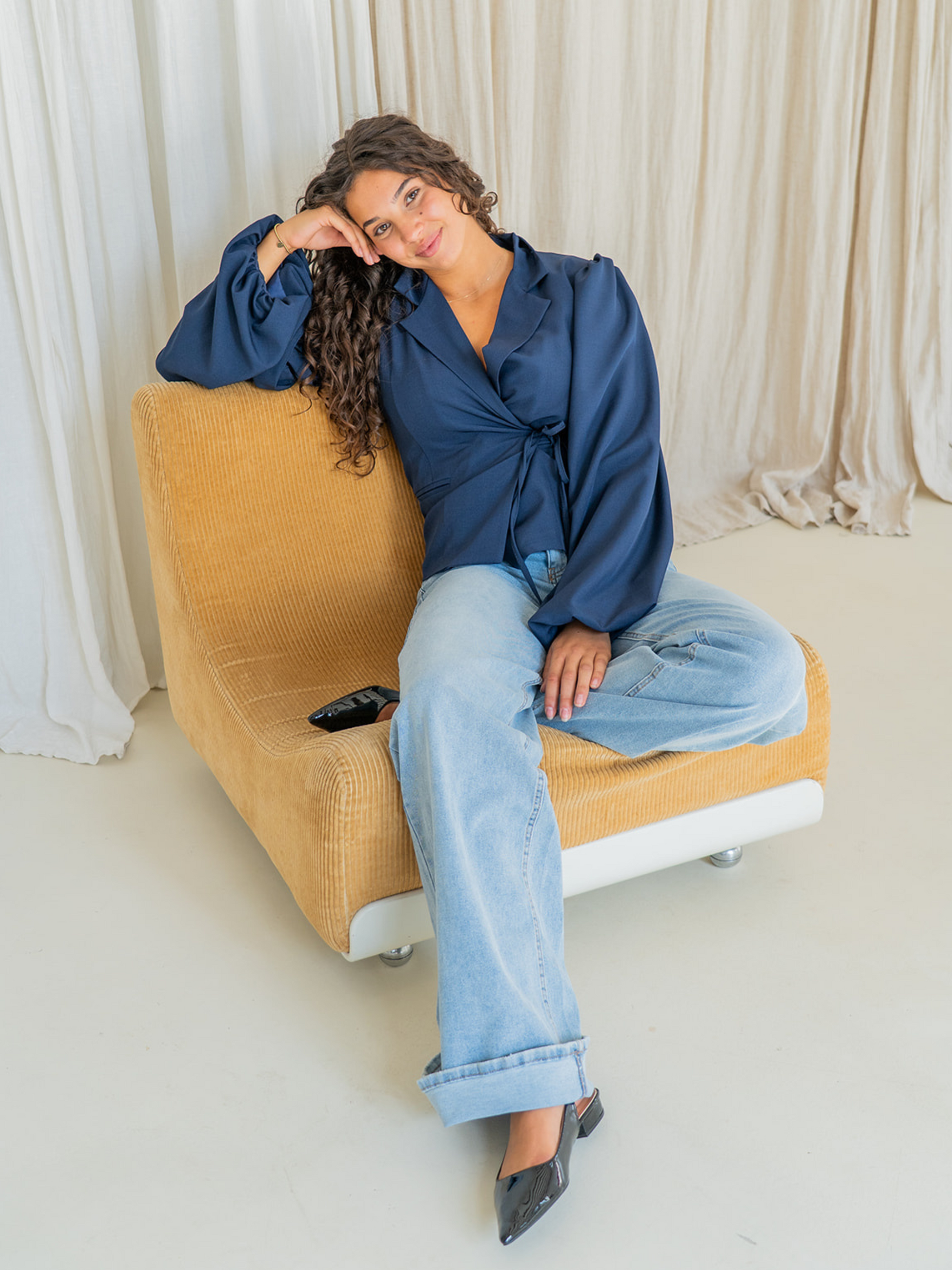 Sassy jeans blauw - TALL wide leg jeans