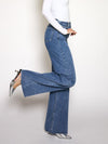 Sassy | Super Wide Leg Jeans | Destroyed | Stretch | Dark Blue | Tall