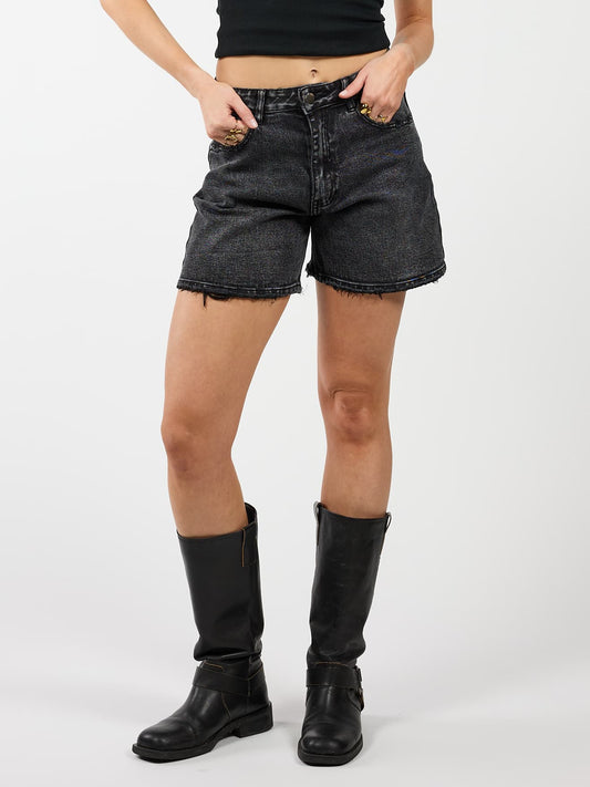 Sera | Denim Short | Gray | Tall