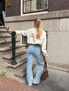Sassy | Super Wide Leg Jeans | Stretch | Blue | Tall