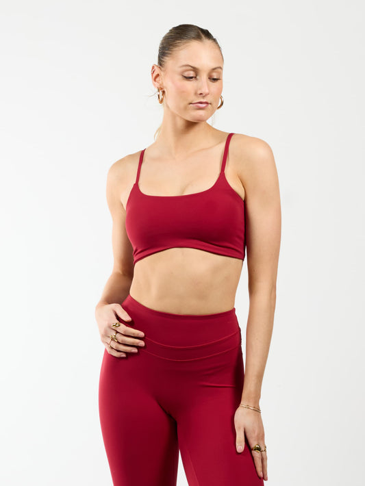 Sports Bra | Burgundy | Tall