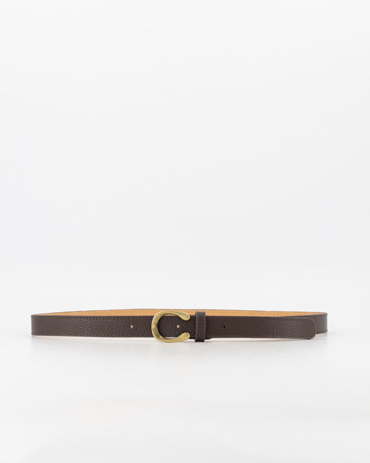 Cece belt brown | golden buckle