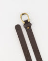 Cece belt brown | golden buckle