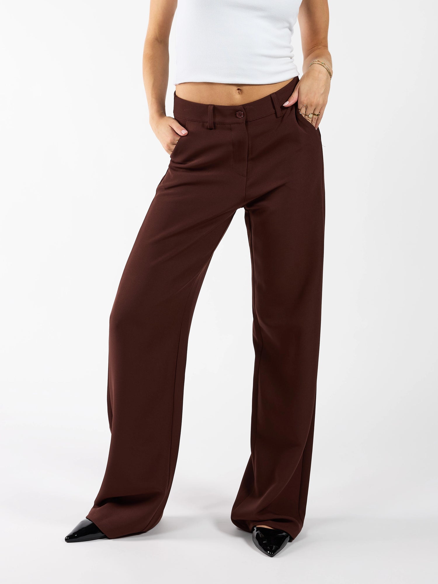 Lily Trousers | Brown | Tall