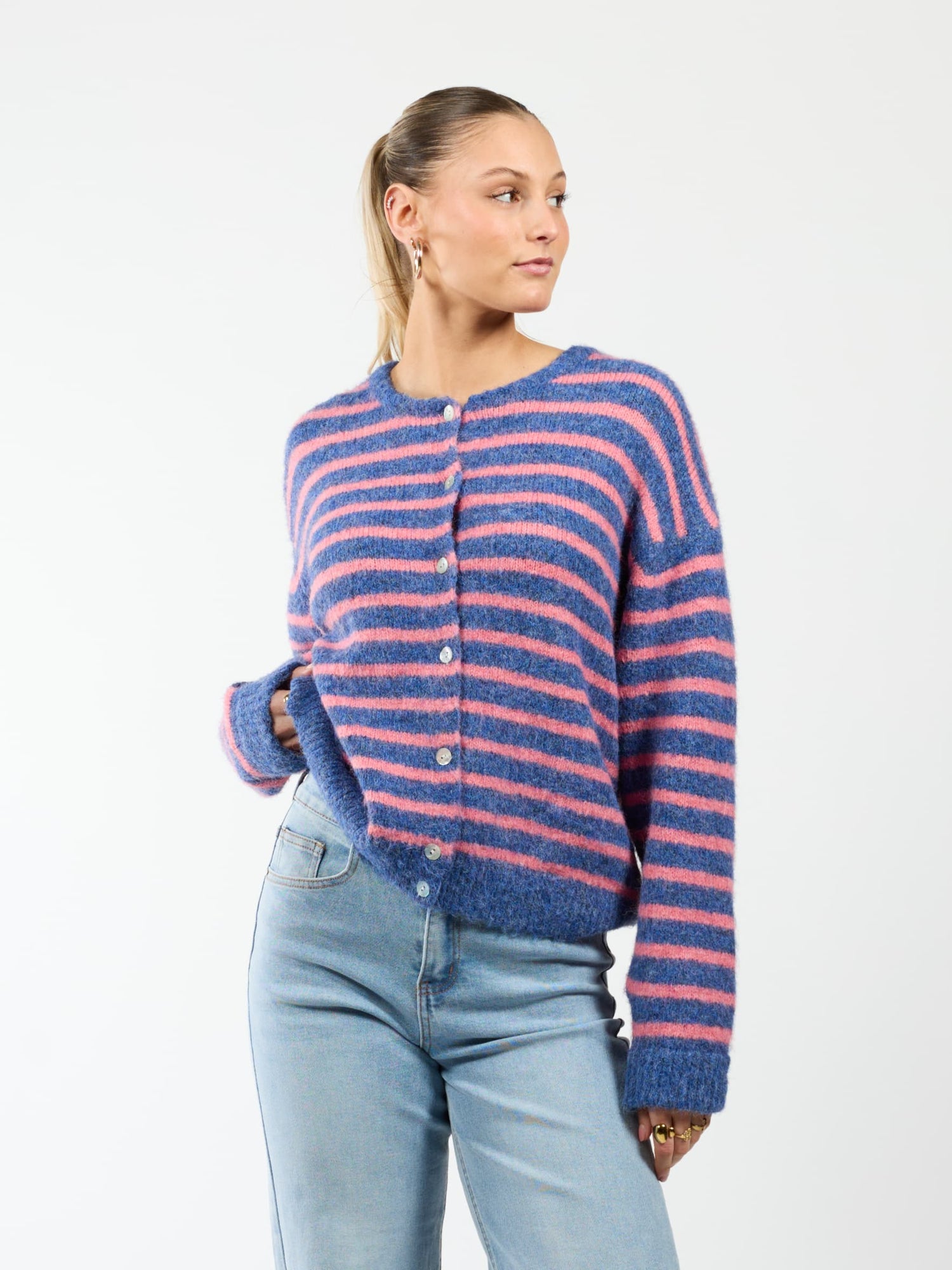 Vest Vive | Blue-pink striped | Tall
