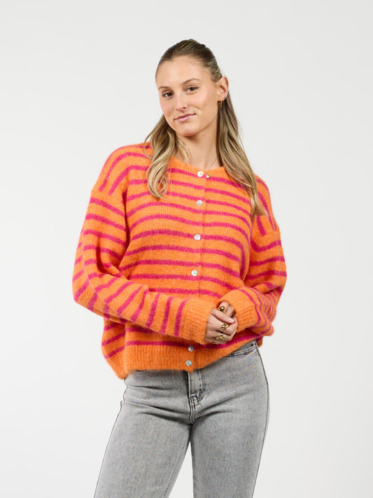 Vive Vest | Orange pink striped | Tall