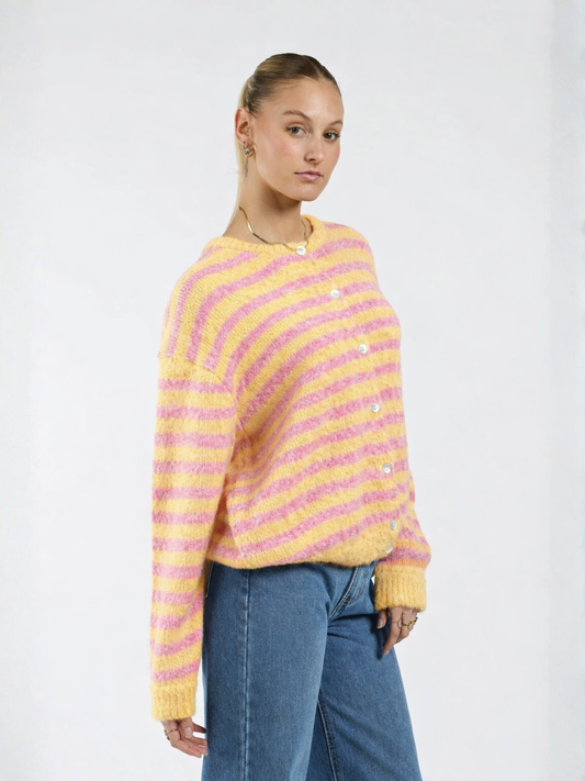 Vive Vest | Yellow pink striped | Tall