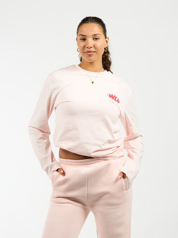 WLD longsleeve tee | Light pink | Tall