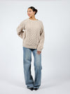 Mira Cable Knit | Beige | Tall