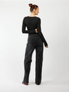 Maddy Wide Leg Jeans | Washed Black | Stretch | Tall