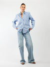 Noah blouse | Blue striped | Tall