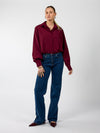 Jip | Cropped blouse | Bordeaux | Tall