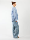 Noah blouse | Blue striped | Tall