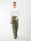Levi | Low Waist Wide Leg Jeans | Green | Stretch | Tall
