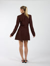 Luna Blazer Dress | Brown | Tall